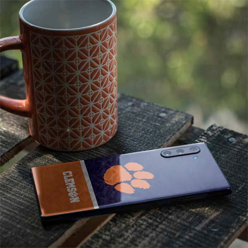 Clemson University Paw Logo Galaxy Note 10 Skin
